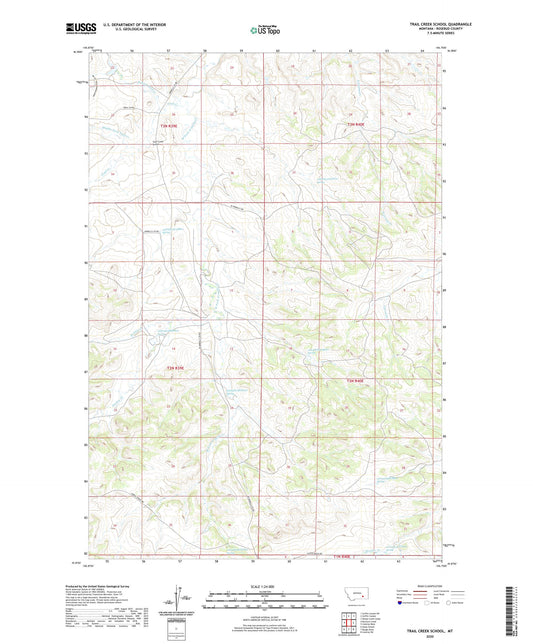 Trail Creek School Montana US Topo Map Image