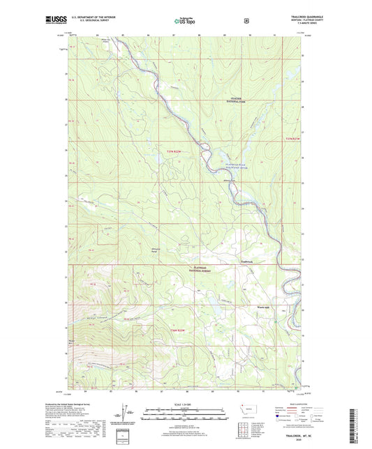 Trailcreek Montana US Topo Map Image