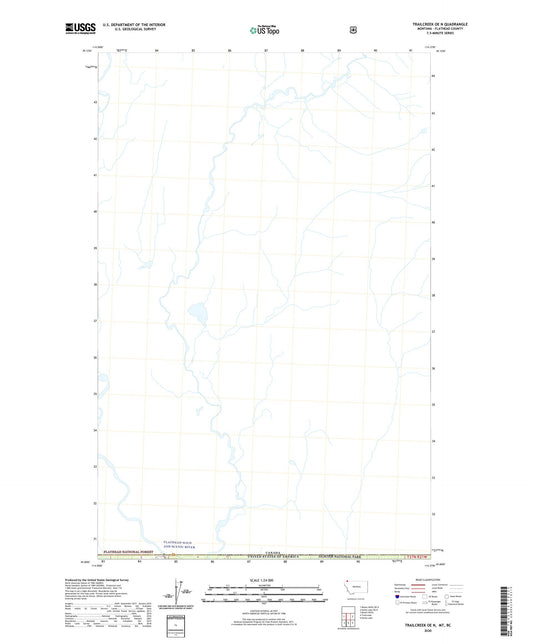 Trailcreek OE N Montana US Topo Map Image