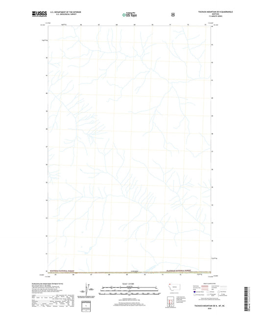Tuchuck Mountain OE N Montana US Topo Map Image