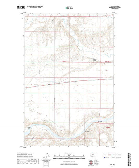 Tunis Montana US Topo Map Image