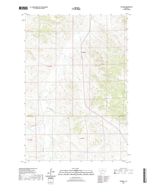 Volborg Montana US Topo Map Image