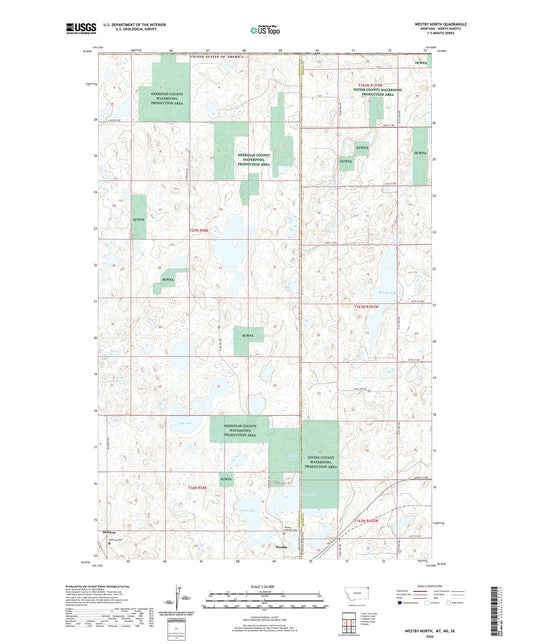 Westby North Montana US Topo Map Image