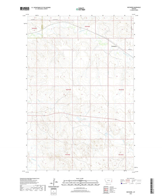 Westmore Montana US Topo Map Image