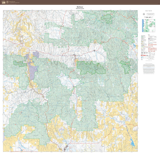 Malheur National Forest Map