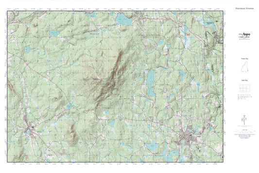 Manadnock Mountain MyTopo Explorer Series Map Image