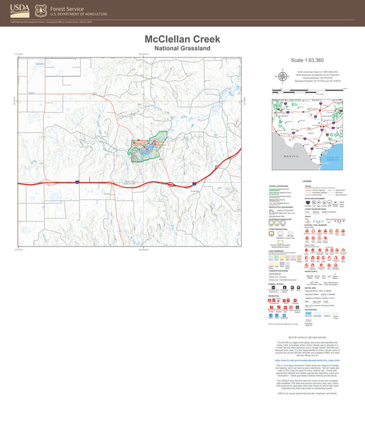 McClellan Creek National Grassland Map