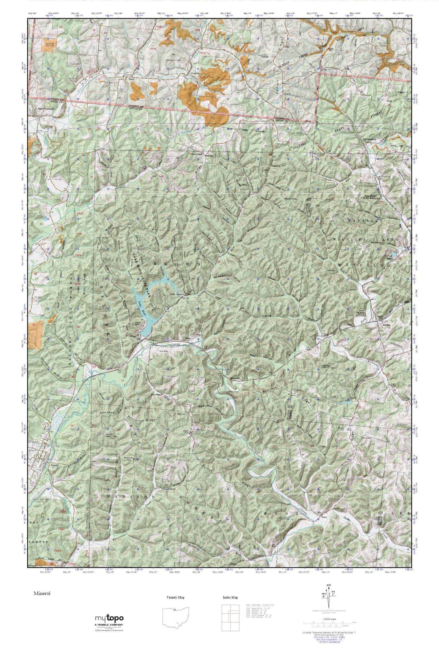 Mineral MyTopo Explorer Series Map Image
