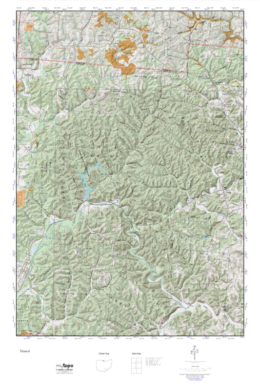 Mineral MyTopo Explorer Series Map Image