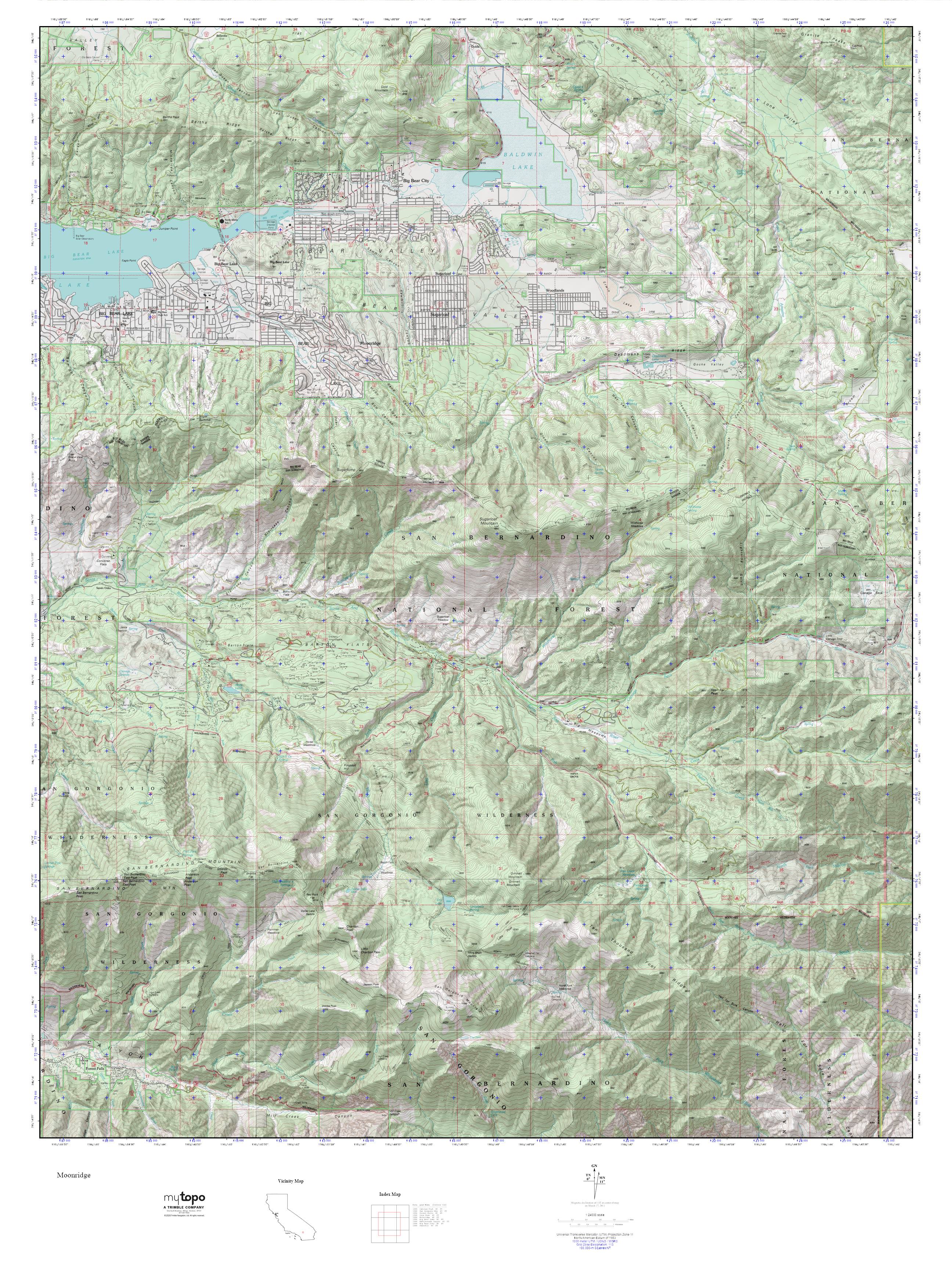 Moonridge MyTopo Explorer Series Map – MyTopo Map Store