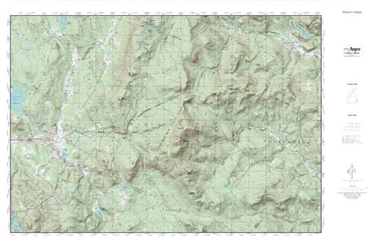 Mount Cardigan MyTopo Explorer Series Map Image
