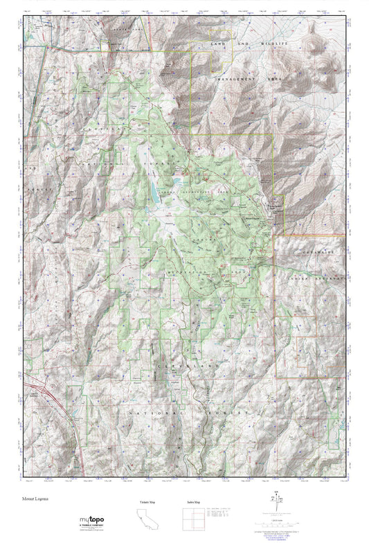 Mount Laguna MyTopo Explorer Series Map Image