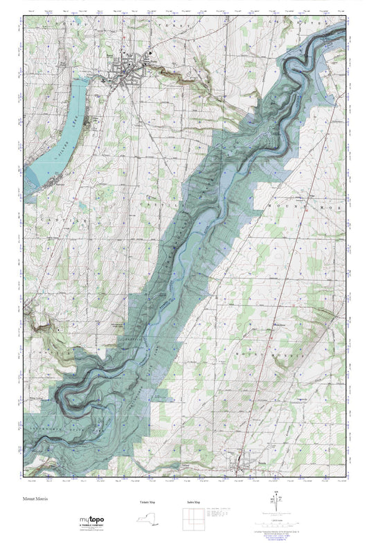 Mount Morris MyTopo Explorer Series Map Image