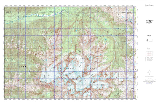 Mount Olympus MyTopo Explorer Series Map Image