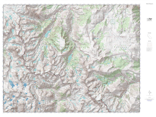 Mount Thompson MyTopo Explorer Series Map Image