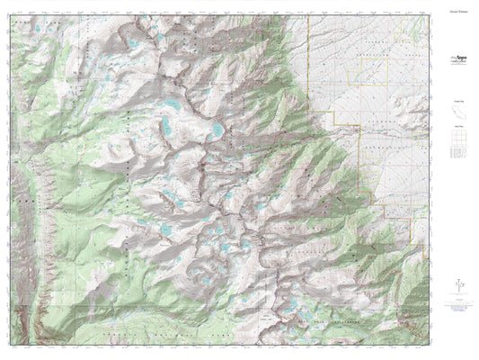Mount Whitney MyTopo Explorer Series Map Image