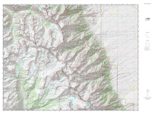 Mount Williamson MyTopo Explorer Series Map Image