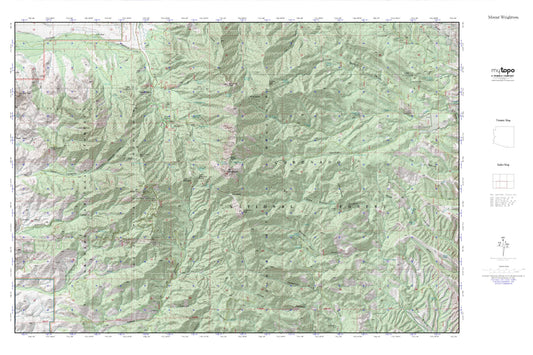 Mount Wrightson MyTopo Explorer Series Map Image