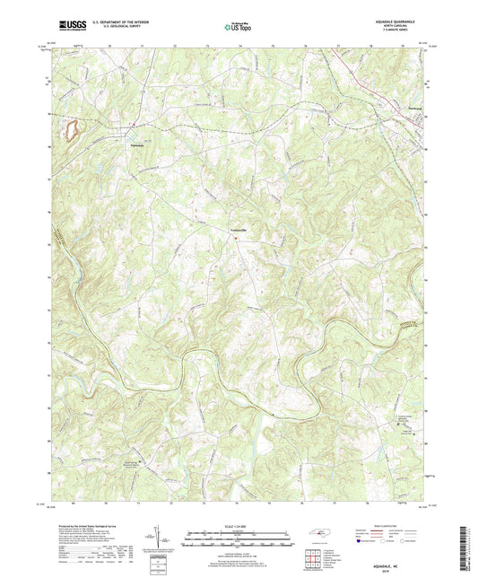 Aquadale North Carolina US Topo Map Image