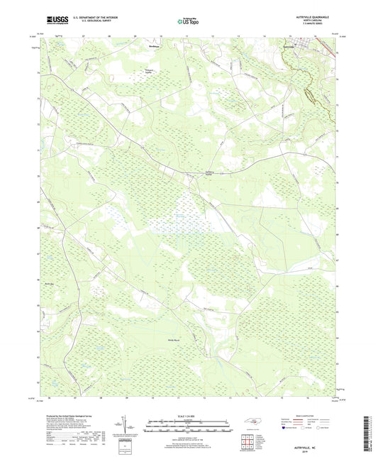 Autryville North Carolina US Topo Map Image