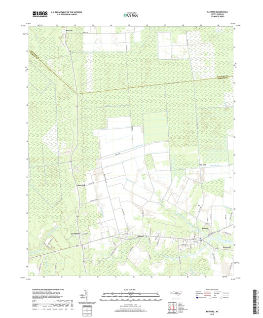 Bayboro North Carolina US Topo Map Image