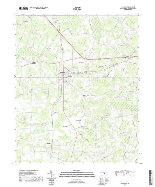 Chadbourn North Carolina US Topo Map Image