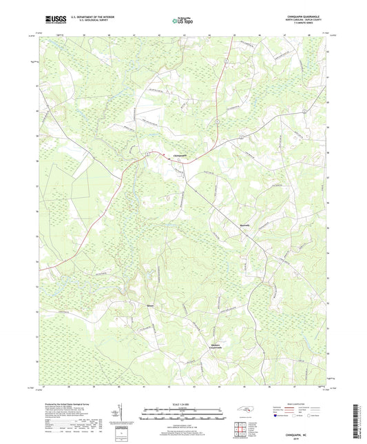 Chinquapin North Carolina US Topo Map Image