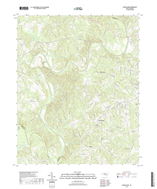 Churchland North Carolina US Topo Map Image