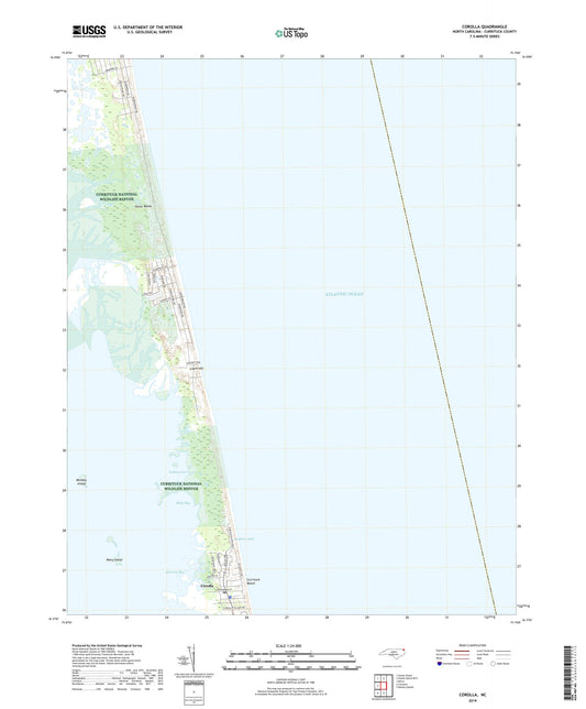 Corolla North Carolina US Topo Map Image