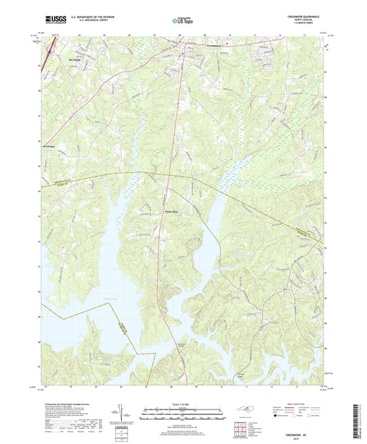 Creedmoor North Carolina US Topo Map Image