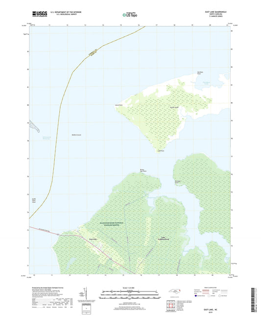 East Lake North Carolina US Topo Map Image