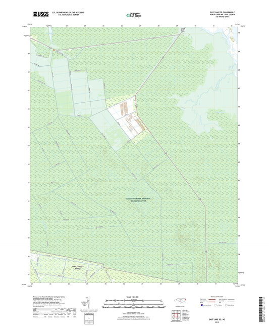 East Lake SE North Carolina US Topo Map Image