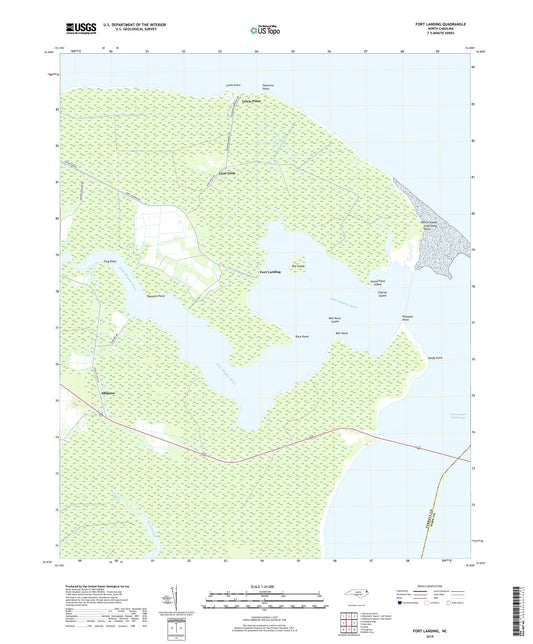 Fort Landing North Carolina US Topo Map Image