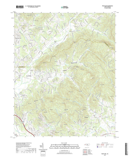 Fruitland North Carolina US Topo Map Image