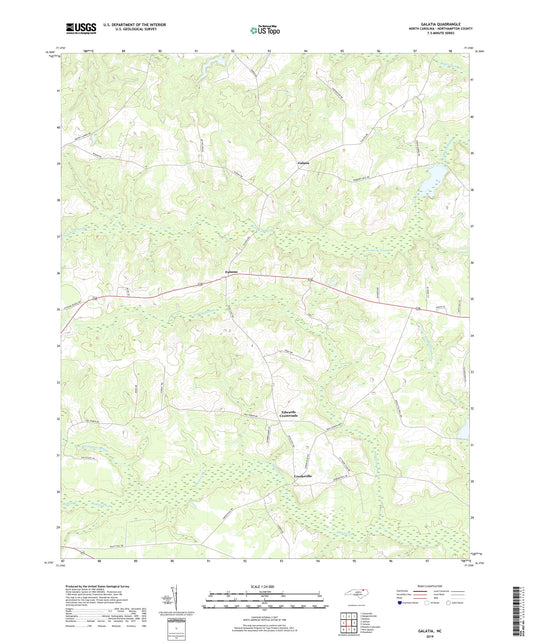 Galatia North Carolina US Topo Map Image