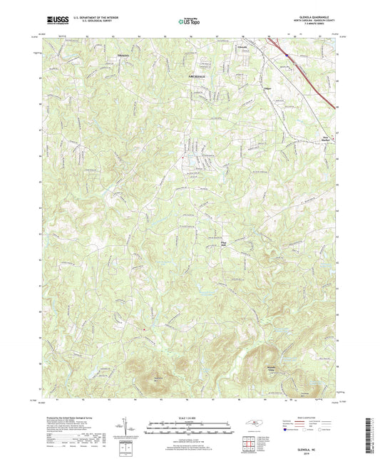 Glenola North Carolina US Topo Map Image
