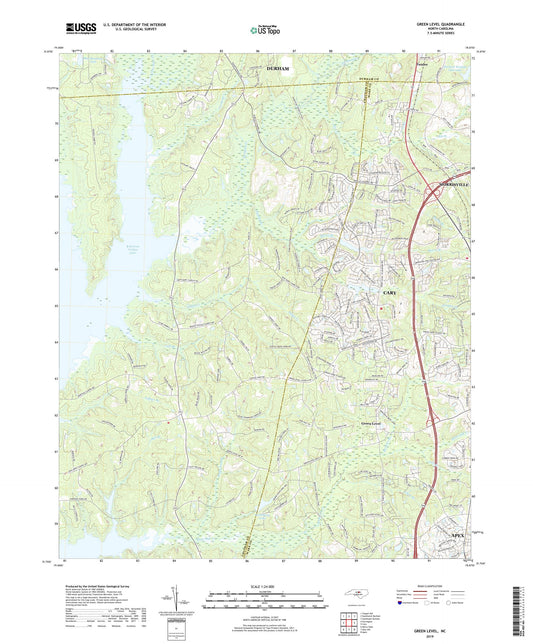 Green Level North Carolina US Topo Map Image