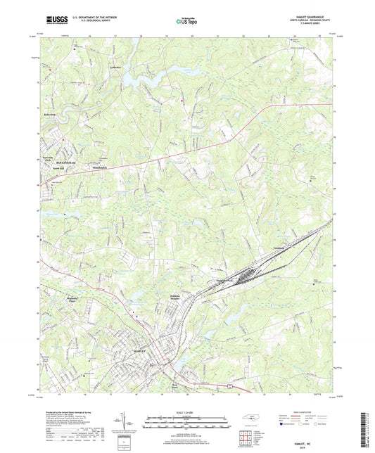 Hamlet North Carolina US Topo Map Image
