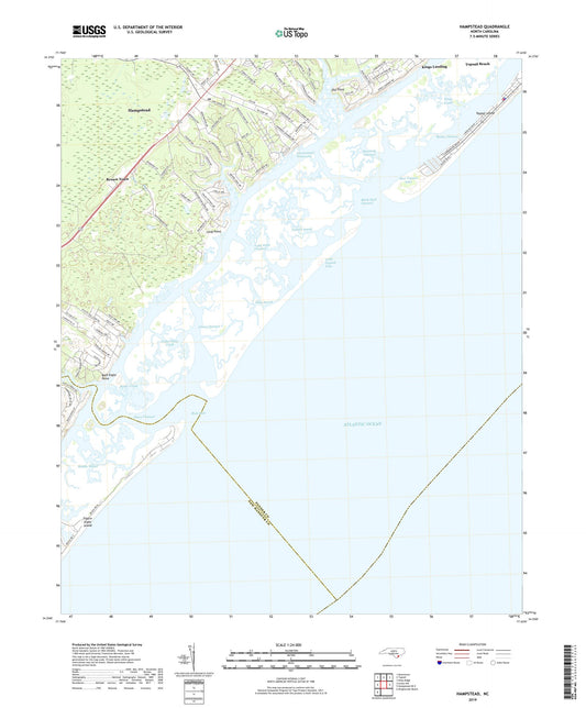 Hampstead North Carolina US Topo Map Image