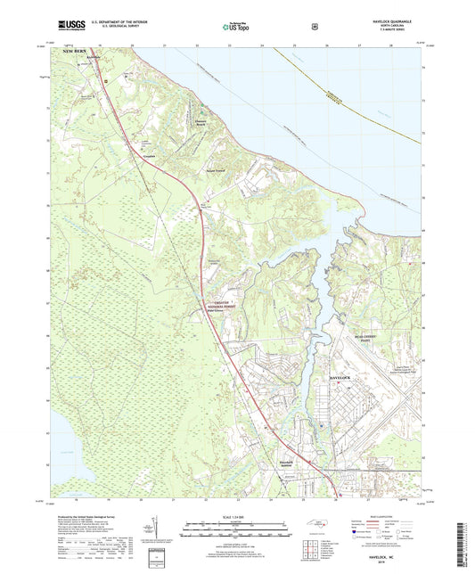 Havelock North Carolina US Topo Map Image