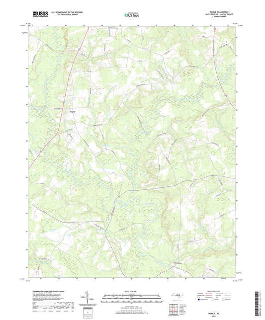 Ingold North Carolina US Topo Map Image