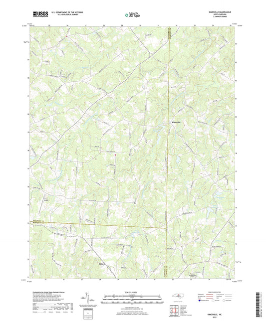 Kimesville North Carolina US Topo Map Image