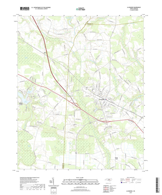 La Grange North Carolina US Topo Map Image