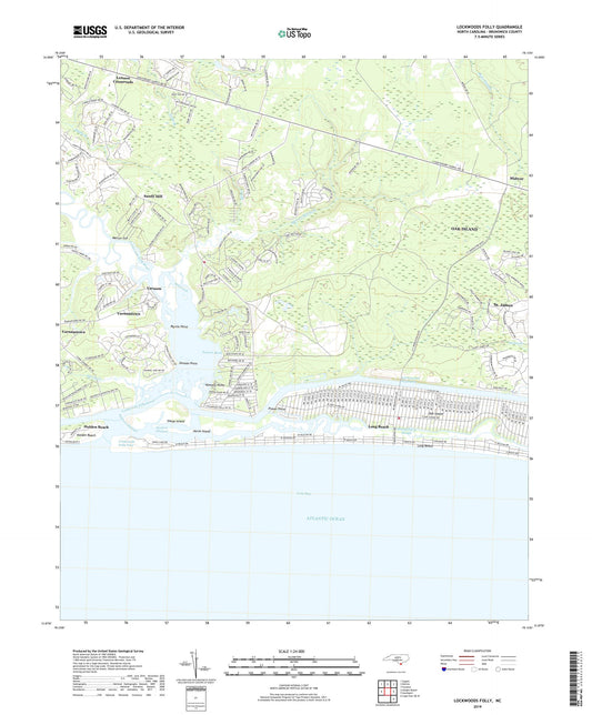 Lockwoods Folly North Carolina US Topo Map Image