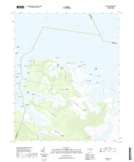 Lowland North Carolina US Topo Map Image