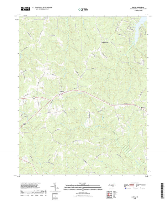 Macon North Carolina US Topo Map Image