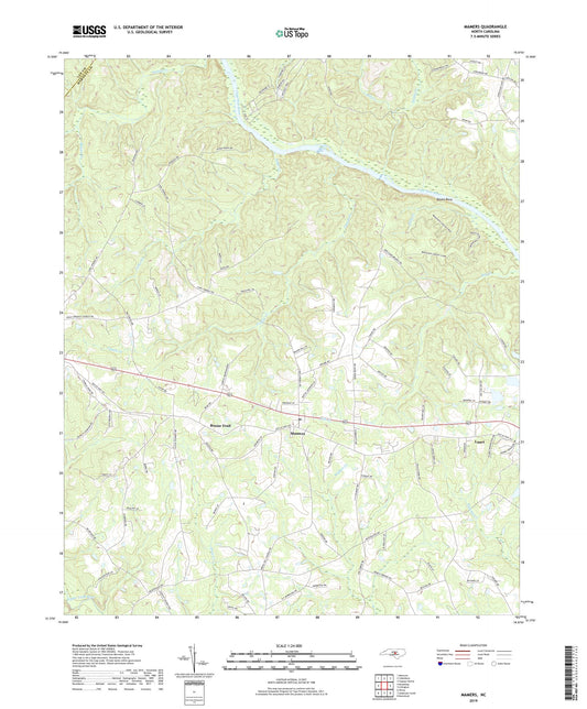 Mamers North Carolina US Topo Map Image
