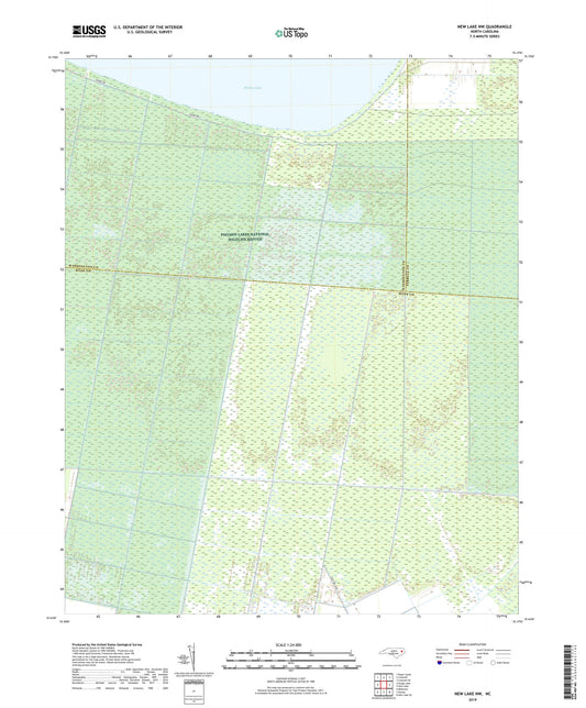 New Lake NW North Carolina US Topo Map Image