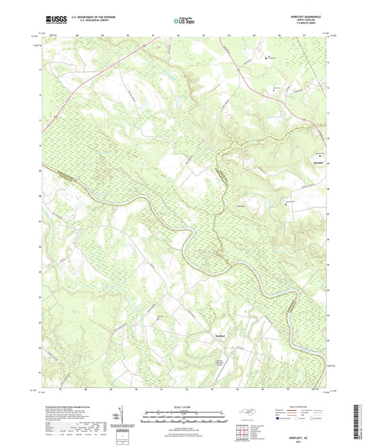 Norfleet North Carolina US Topo Map Image