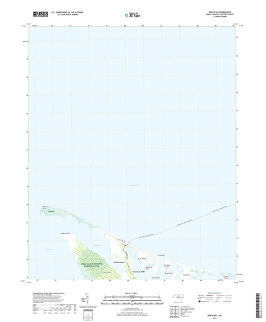 North Bay North Carolina US Topo Map Image